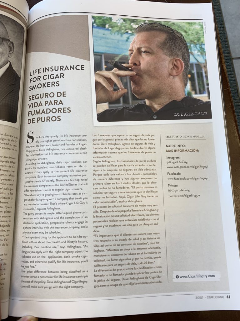 Cigar Journal features Cigar Life Guy