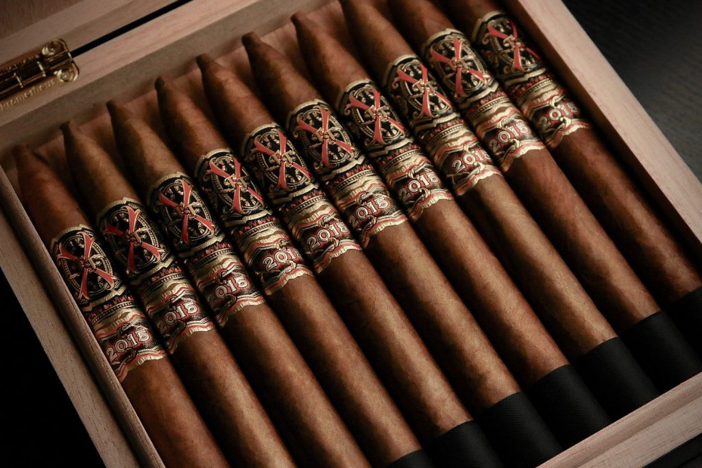 A box of Opus X trophy cigars by Arturo Fuente