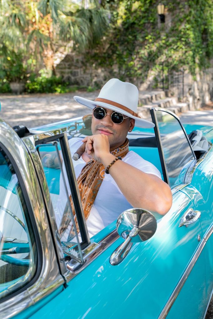Cars and cigars: driving and smoking a stick