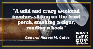 Robert M. Gates on cigar lifestyle