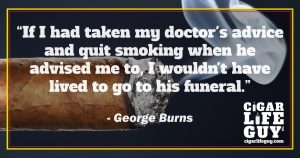 George Burns on cigars and doctor's advice