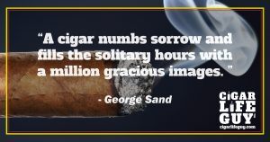 More cigar quotes: George Sands on cigars vs. sorrow