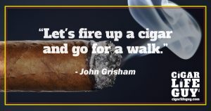 John Grisham on leisure cigars