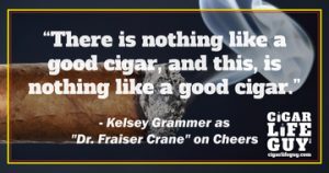 Kelsey Grammer as Dr. Fraiser Crane on "Cheers"