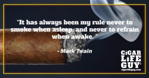 Famous cigar quotes: Mark Twain on rules of smoking