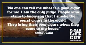 Mark Twain on good cigars