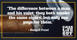 Robert Frost on cigars and valets