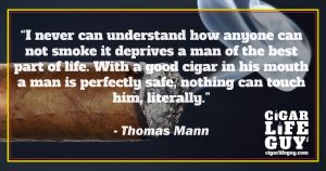 Thomas Mann on smoking good cigars