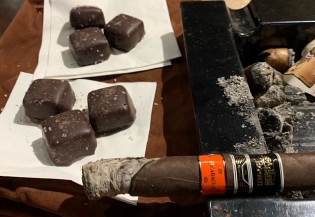 Cigars and chocolate make an excellent pairing.