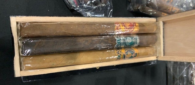 A trio of fat cigars