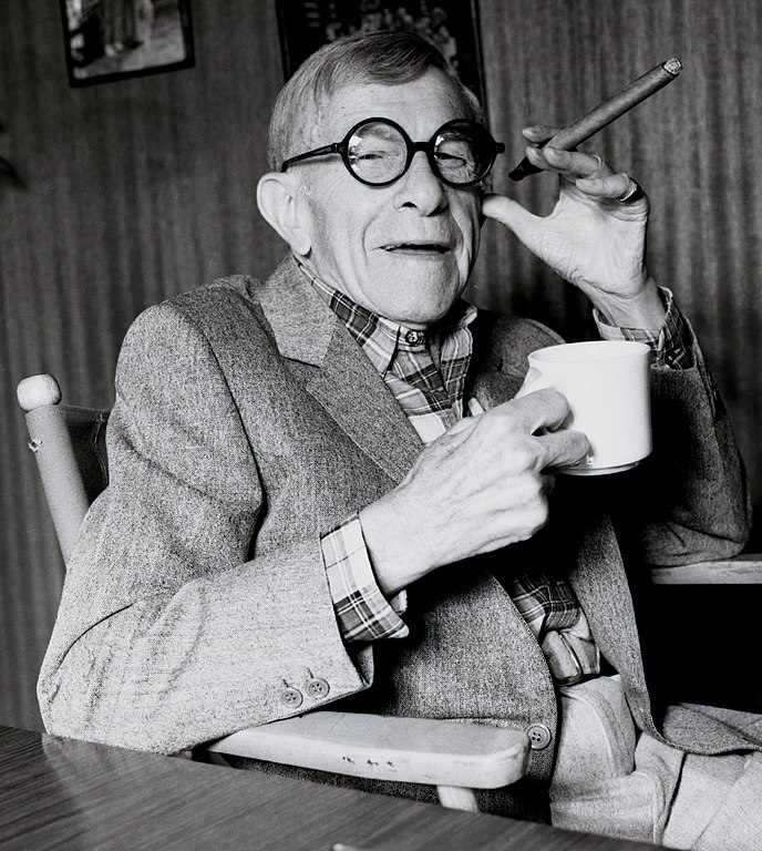 George Burns smoking a cigar